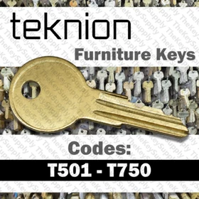 Teknion File Cabinet Office Furniture Key Cut to Your Code T501 - T750