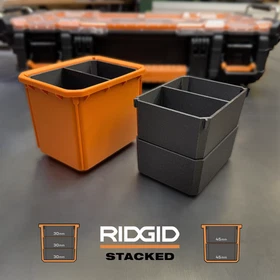 RIDGID Stackd&trade;️ - Insert Bins for Pro Gear System 2.0 10-Compartment Organizer