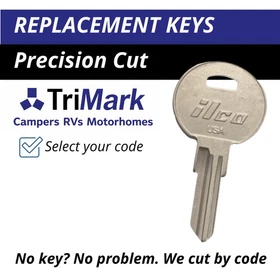 Trimark Keys Camper RV Motorhome Replacement Key Cut to your Code CH501-CH550