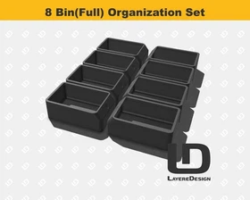 DEWALT Tough Case DWAN2190 Bin Sets | Small Parts Organizer | Black or Yellow
