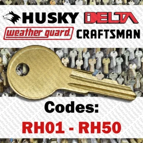 Tool Box Key for Husky Delta Weather Guard Craftsman Code RH01 - RH50