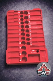 Insert Organizer for Milwaukee Packout 48-22-8436  3/8 in 43PC Impact Socket Set