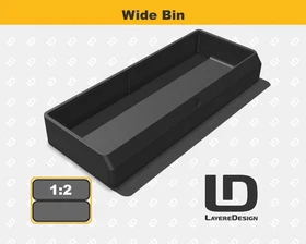 DEWALT Tough Case DWAN2190 Bins | Small Parts Organizer | Black or Yellow