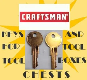 CRAFTSMAN RH01 - RH50 SET OF 2 KEYS CRAFTSMAN TOOLBOX FREE SHIPPING