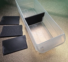 Akro-Mils Dividers for 10164 - BLACK - Dividers only - 3D Printed
