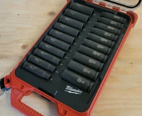 1/2"  deep Socket Organizer for Milwaukee PACKOUT Low Profile 48-22-8436