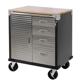 Seville Classics NSF UltraHD 4-Drawer Cabinet, 28" W x 25" D x 34.5" H