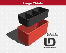 Milwaukee PACKOUT Organizer Inserts | Bin Inserts | 48-22-8435 | Black or Red