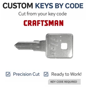Craftsman Toolbox Keys Replacement Key Cut by Code 8001-8223