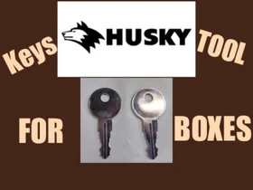 HUSKY 8001-8223 SET OF 2 KEYS KOBALT CRAFTSMAN WATERLOO SEARS WESTWARD TOOLBOX