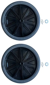 Genuinue Rubbermaid Replacement Wheels For Mega Brute Trash Container 9W71 9W73