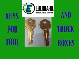 EBERHARD EM501-EM550 SET OF 2 KEYS HUDSON DUTEC TRUCK TOOLBOX FREE SHIPPING