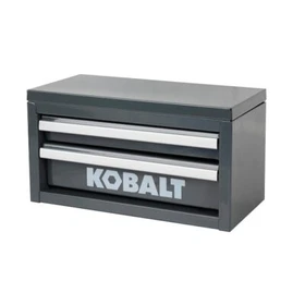 New Kobalt Mini 2-Drawer Steel Tool Box Pink Black Red Gray