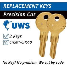 UWS Toolbox CH501-CH510 Keys Replacement Key Cut to your Code