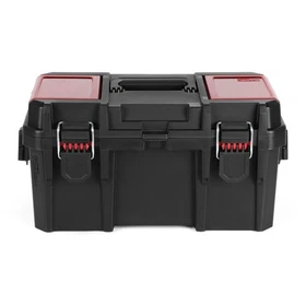 Heavy-Duty Tool Box Portable Organizer W/ Lockable Tabs & Translucent Lids New