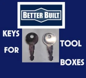 BETTER BUILT CH501 - CH520 SET OF TWO KEYS FOR DELTA JOBOX DEWALT TRUCK TOOLBOX