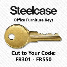 Steelcase FR Replacement Office Furniture Key Cut to Code FR301 - FR550