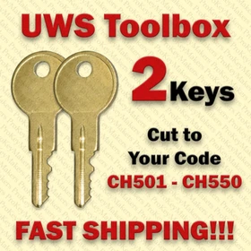 UWS Toolbox Key / (2) TWO KEYS / Select your code CH501 - CH550