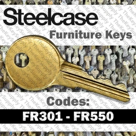 Steelcase FR Office Furniture Replacement Key Cut to Code FR301 - FR550