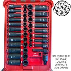 PACKOUT INSERT &mdash; MILWAUKEE 43PC 3/8" IMPACT SOCKET SET Fits Packout 48-22-8436