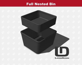 Milwaukee PACKOUT Nested Bins | 4-Drawer Storage | 48-22-8444 | Black or Red