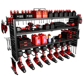 YMW-4C-8S-DD 1R2P3I Power Tool Organizer Wall Mount Drill