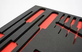 TSF-1622-BLKRD 5S SUPPLIES LLC Tool Box Shadow Foam Top #2