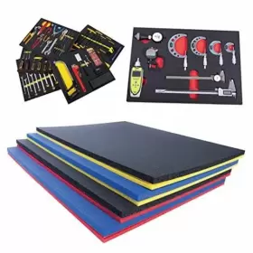 TSF-1622-BLKRD 5S SUPPLIES LLC Tool Box Shadow Foam Top