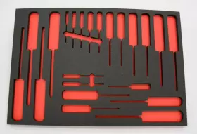TSF-1836-BLKRD 5S SUPPLIES Tool Box Shadow Foam Organizers #3