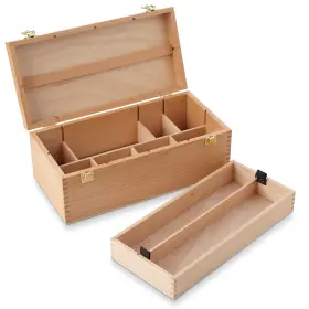 BX-WB31 7 ELEMENTS Wooden Art Supply Storage Organizer Artist