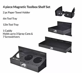 191813963443 A-A IN Magnetic Shelf Tool Storage Box Trays Set #2
