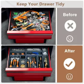 FBA-YZ011 A-LUGEI Tool Box Organizer Tray Divider Set Desk #3