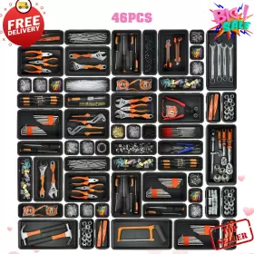 FBA-YZ014B A-LUGEI Tool Box Organizer Tray Dividers Set Bins