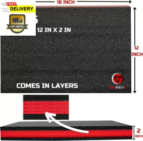 F18X12X2B-R A.PLASTICS CO Tool Box Foam Organizer Toolbox #3