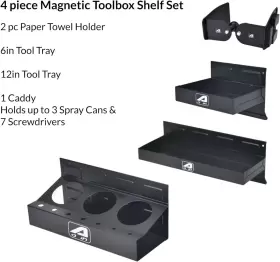692624307940 AAIN Magnetic Toolbox Tray Set Tool Box Holder #2