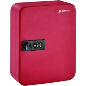 ALHI68230RED ADIROFFICE Steel Key Cabinet Combination Lock