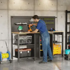 938370948502 AECOJOY Workbench Cabinet Tool Organizer Station