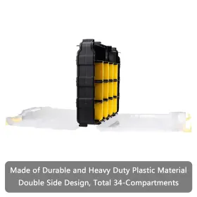 QD002-Y AIDY-PRO Tools Organizer Box Storage Double Hardwa #3