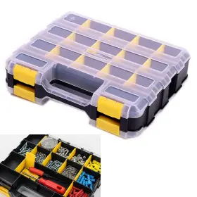 QD002-Y AIDY-PRO Tools Organizer Box Storage Double Hardwa
