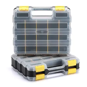 AR042 AIRTOON Double Tool Organizer Impact Polymer Box Stora