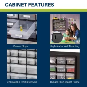 10144REDBLK AKRO-MILS Drawer Storage Cabinet Garage Organizat #2