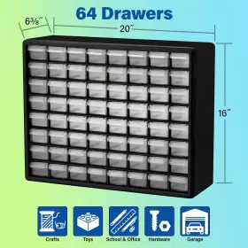 10164 AKRO-MILS Drawer Storage Craft Cabinet #3