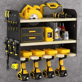 445009829819 ALEXHOME Power Tool Wall Mount Organizer Layers