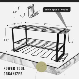197644661299 ALTA VERDE Power Tool Organizer Garage Sto #2