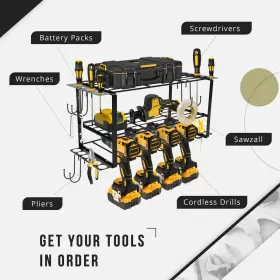 197644661299 ALTA VERDE Power Tool Organizer Garage Sto #3