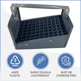 77-COMPARTMENT AMERICAN BUILT PRO Polyethylene Plumbing Caddy #3