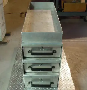 AV-40-3 AMERICAN VAN Slide Vertical Storage Unit