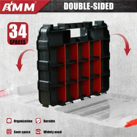 YMX66121 AMM Double Tool Box Organizer Dividers Compartments #3