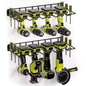60004 AMOOWIS Drill Holder Power Tool Organizer Wall Mount