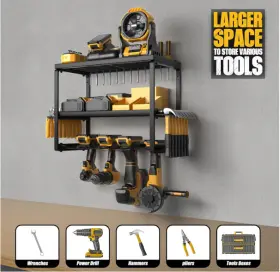 QD60005 AMOOWIS Power Tool Organizer Garage Shelving Drill